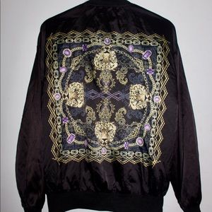 forever 21 Printed Bomber Jacket